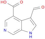 1H-Pyrrolo[2,3-c]pyridine-4-carboxylic acid, 3-formyl-