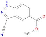 1H-Indazole-5-carboxylic acid, 3-cyano-, methyl ester