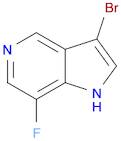 1H-Pyrrolo[3,2-c]pyridine, 3-bromo-7-fluoro-