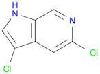 1H-Pyrrolo[2,3-c]pyridine, 3,5-dichloro-