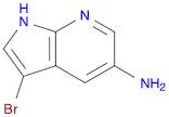 1H-Pyrrolo[2,3-b]pyridin-5-amine, 3-bromo-