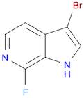 1H-Pyrrolo[2,3-c]pyridine, 3-bromo-7-fluoro-