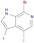 1H-Pyrrolo[2,3-c]pyridine, 7-bromo-4-fluoro-3-iodo-