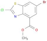 4-Benzothiazolecarboxylic acid, 6-bromo-2-chloro-, methyl ester