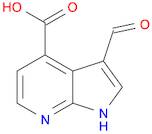 1H-Pyrrolo[2,3-b]pyridine-4-carboxylic acid, 3-formyl-