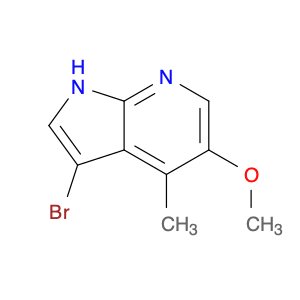 1H-Pyrrolo[2,3-b]pyridine, 3-bromo-5-methoxy-4-methyl-