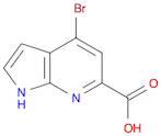 1H-Pyrrolo[2,3-b]pyridine-6-carboxylic acid, 4-bromo-