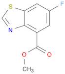 4-Benzothiazolecarboxylic acid, 6-fluoro-, methyl ester