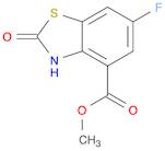 4-Benzothiazolecarboxylic acid, 6-fluoro-2,3-dihydro-2-oxo-, methyl ester