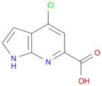 1H-Pyrrolo[2,3-b]pyridine-6-carboxylic acid, 4-chloro-