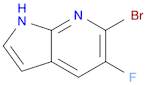 1H-Pyrrolo[2,3-b]pyridine, 6-bromo-5-fluoro-