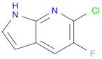 1H-Pyrrolo[2,3-b]pyridine, 6-chloro-5-fluoro-