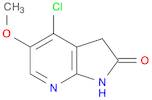 2H-Pyrrolo[2,3-b]pyridin-2-one, 4-chloro-1,3-dihydro-5-methoxy-