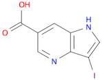 1H-Pyrrolo[3,2-b]pyridine-6-carboxylic acid, 3-iodo-