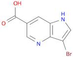 1H-Pyrrolo[3,2-b]pyridine-6-carboxylic acid, 3-bromo-