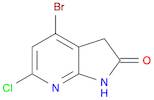 2H-Pyrrolo[2,3-b]pyridin-2-one, 4-bromo-6-chloro-1,3-dihydro-