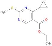 5-Pyrimidinecarboxylic acid, 4-cyclopropyl-2-(methylthio)-, ethyl ester