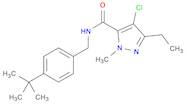 1H-Pyrazole-5-carboxamide, 4-chloro-N-[[4-(1,1-dimethylethyl)phenyl]methyl]-3-ethyl-1-methyl-