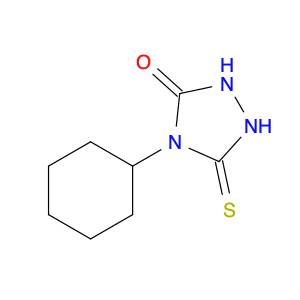 1,2,4-Triazolidin-3-one, 4-cyclohexyl-5-thioxo-