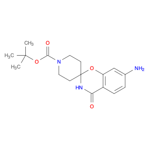 Spiro[2H-1,3-benzoxazine-2,4'-piperidine]-1'-carboxylic acid, 7-amino-3,4-dihydro-4-oxo-, 1,1-di...