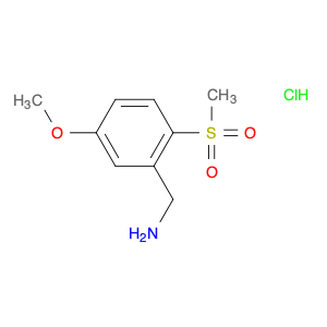 Benzenemethanamine, 5-methoxy-2-(methylsulfonyl)-, hydrochloride (1:1)