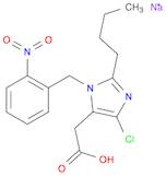 1H-Imidazole-5-acetic acid, 2-butyl-4-chloro-1-[(2-nitrophenyl)methyl]-, sodium salt (1:1)