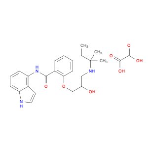 2-(3-((1,1-Dimethylpropyl)amino)-2-hydroxypropoxy)-N-(1H-indol-4-yl)benzamide oxalate