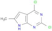 7H-Pyrrolo[2,3-d]pyrimidine, 2,4-dichloro-6-methyl-