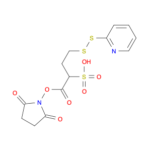 Butanoic acid, 4-(2-pyridinyldithio)-2-sulfo-, 1-(2,5-dioxo-1-pyrrolidinyl) ester