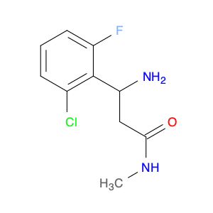 Benzenepropanamide, β-amino-2-chloro-6-fluoro-N-methyl-