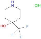 4-Piperidinol, 4-(trifluoromethyl)-, hydrochloride (1:1)