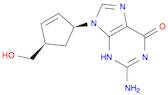 6H-Purin-6-one, 2-amino-1,9-dihydro-9-[(1R,4S)-4-(hydroxymethyl)-2-cyclopenten-1-yl]-, rel-