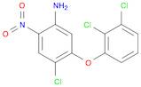 Benzenamine, 4-chloro-5-(2,3-dichlorophenoxy)-2-nitro-