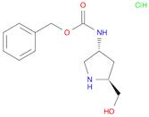 Carbamic acid, N-[(3R,5S)-5-(hydroxymethyl)-3-pyrrolidinyl]-, phenylmethyl ester, hydrochloride ...