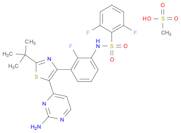 Benzenesulfonamide, N-[3-[5-(2-amino-4-pyrimidinyl)-2-(1,1-dimethylethyl)-4-thiazolyl]-2-fluorophe…