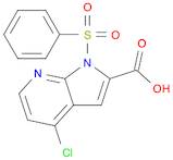 1H-Pyrrolo[2,3-b]pyridine-2-carboxylic acid, 4-chloro-1-(phenylsulfonyl)-