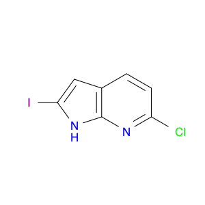 1H-Pyrrolo[2,3-b]pyridine, 6-chloro-2-iodo-