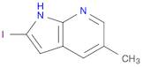 1H-Pyrrolo[2,3-b]pyridine, 2-iodo-5-methyl-