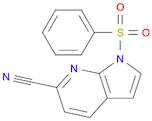 1H-Pyrrolo[2,3-b]pyridine-6-carbonitrile, 1-(phenylsulfonyl)-