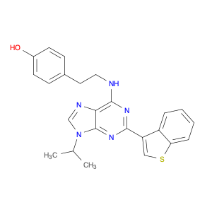 Phenol, 4-[2-[[2-benzo[b]thien-3-yl-9-(1-methylethyl)-9H-purin-6-yl]amino]ethyl]-