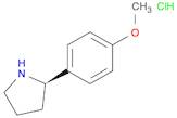 Pyrrolidine, 2-(4-methoxyphenyl)-, hydrochloride (1:1), (2R)-