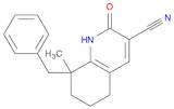 3-Quinolinecarbonitrile, 1,2,5,6,7,8-hexahydro-8-methyl-2-oxo-8-(phenylmethyl)-