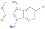 2-Benzofurancarboxylic acid, 3-amino-6-chloro-, ethyl ester