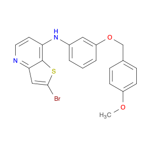 Thieno[3,2-b]pyridin-7-amine, 2-bromo-N-[3-[(4-methoxyphenyl)methoxy]phenyl]-