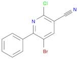 3-Pyridinecarbonitrile, 5-bromo-2-chloro-6-phenyl-