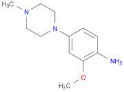 Benzenamine, 2-methoxy-4-(4-methyl-1-piperazinyl)-