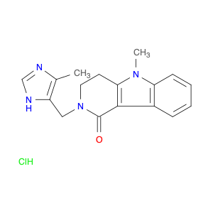 1H-Pyrido[4,3-b]indol-1-one, 2,3,4,5-tetrahydro-5-methyl-2-[(4-methyl-1H-imidazol-5-yl)methyl]-, h…