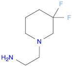 1-Piperidineethanamine, 3,3-difluoro-