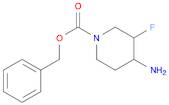 1-Piperidinecarboxylic acid, 4-amino-3-fluoro-, phenylmethyl ester