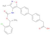 [1,1'-Biphenyl]-4-acetic acid, 4'-[4-[[[(1R)-1-(2-chlorophenyl)ethoxy]carbonyl]amino]-3-methyl-5-i…